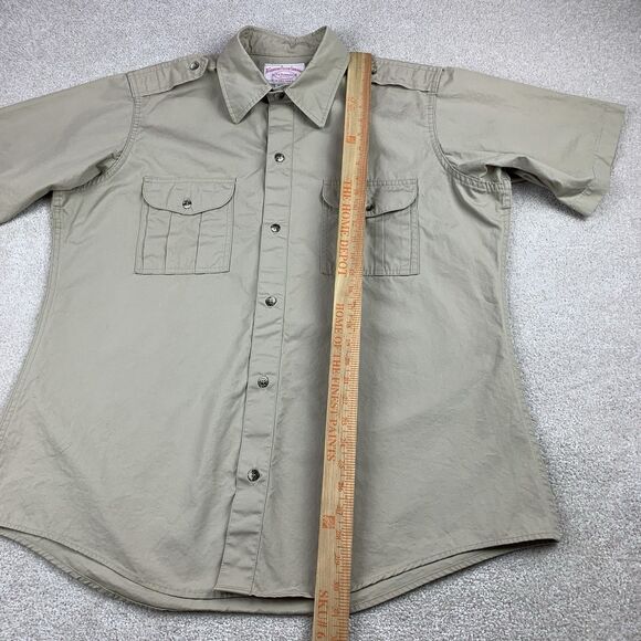 VTG Filson Safari Shirt Mens Size 46 Style 54 Tan Outdoor Workwear USA Made - Picture 13 of 14